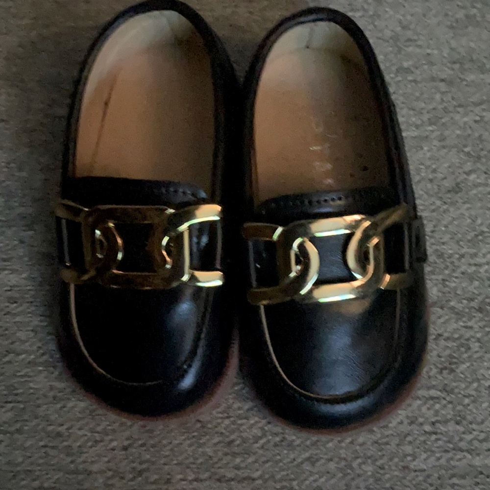 Black loafers